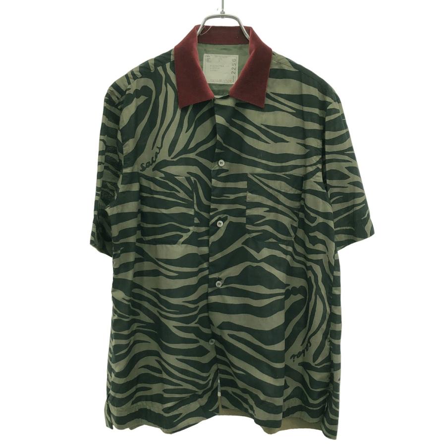 sacai（サカイ） 20SS ゼブラ柄ショートスリーブシャツ 20-02256M
