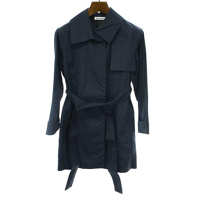 JIL SANDER ジルサンダー 18SS コットントレンチコート ネイビー JIL SANDER ジルサンダー 18SS コットントレンチコート ネイビー