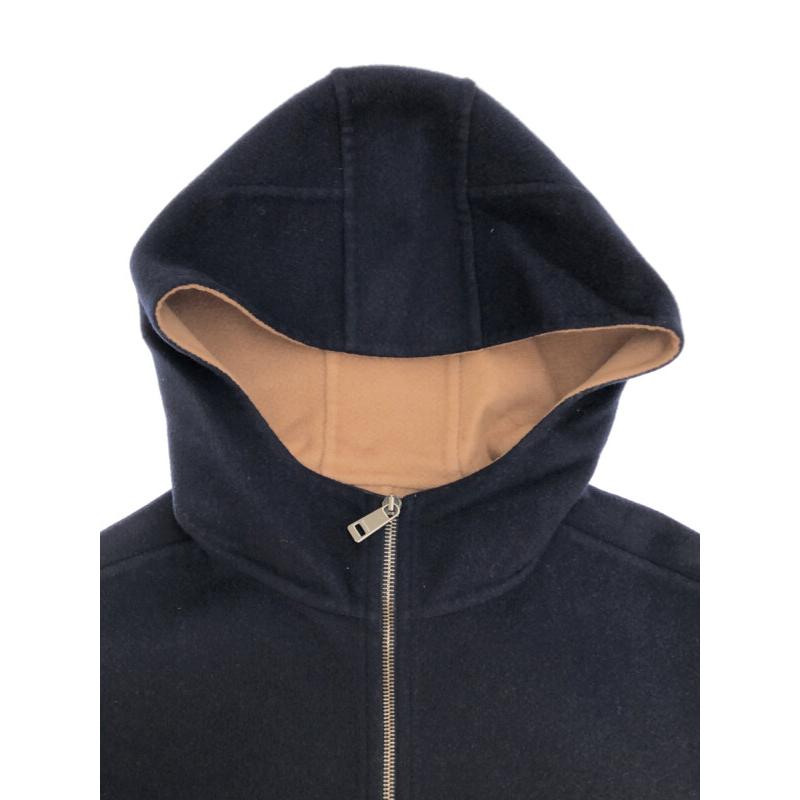 JIL SANDER ジルサンダー 16AW ウールフーデットコート ネイビー 34  