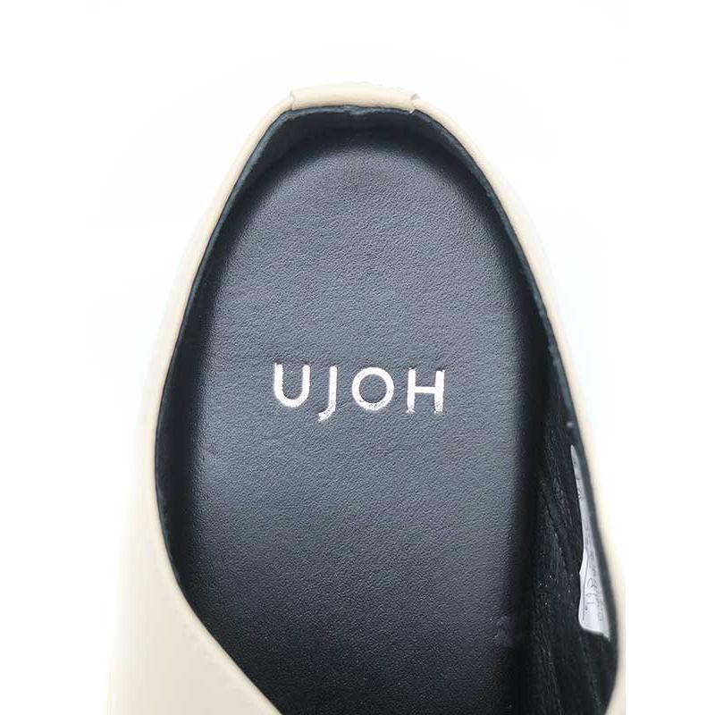■ 美品 UJOH HOMME Pierce Mule レザー サンダル 26 UJOH（ウジョー） Pierce Mule レザードレスシューズ ベージュ 24cm