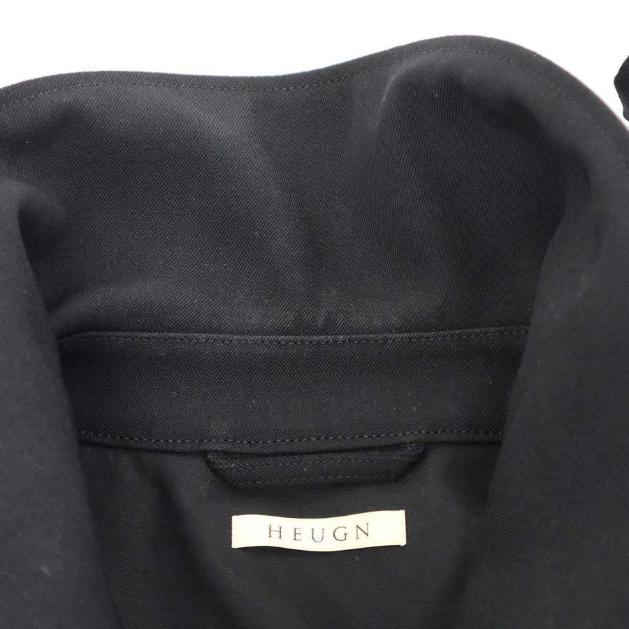 HEUGN ユーゲン albert coat 019 ウールギャバジンステンカラーコート