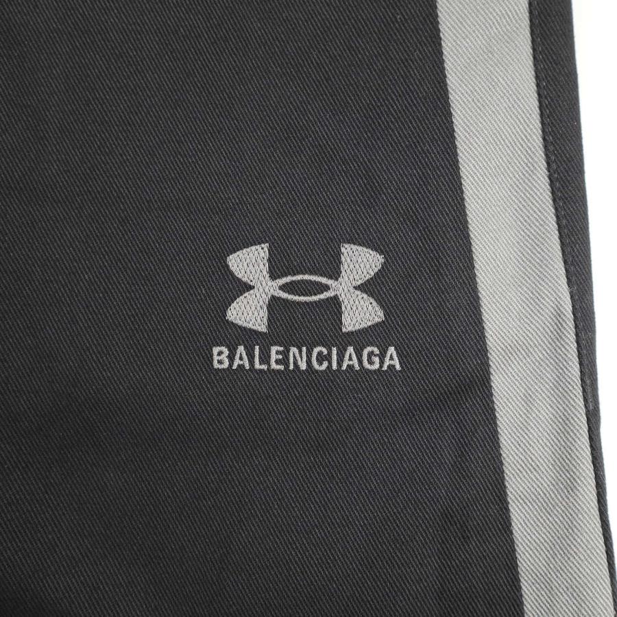 BALENCIAGA×UNDER ARMOUR バレンシアガ×アンダーアーマー Tracksuit Denim Pants トラックスーツデニムパンツ 815765 TRW84 ブラック XS ITD2Y4UNYESG