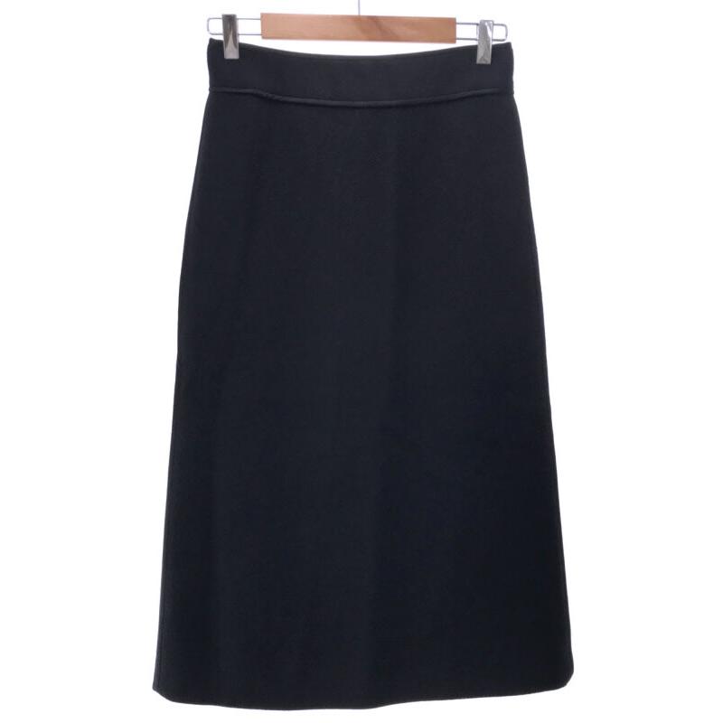SCYE サイ 20th パイピングロングスカート ネイビー 38 ITD3XAMP4SPK  