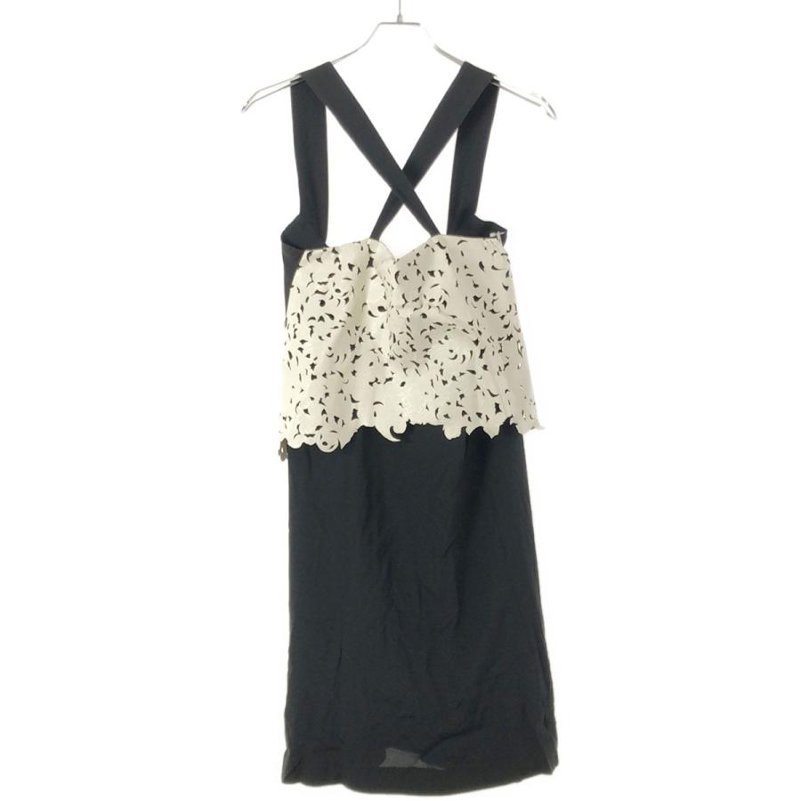 TOGA PULLA トーガ プルラ 15SS フェイクレザーパネルドレスワンピース  