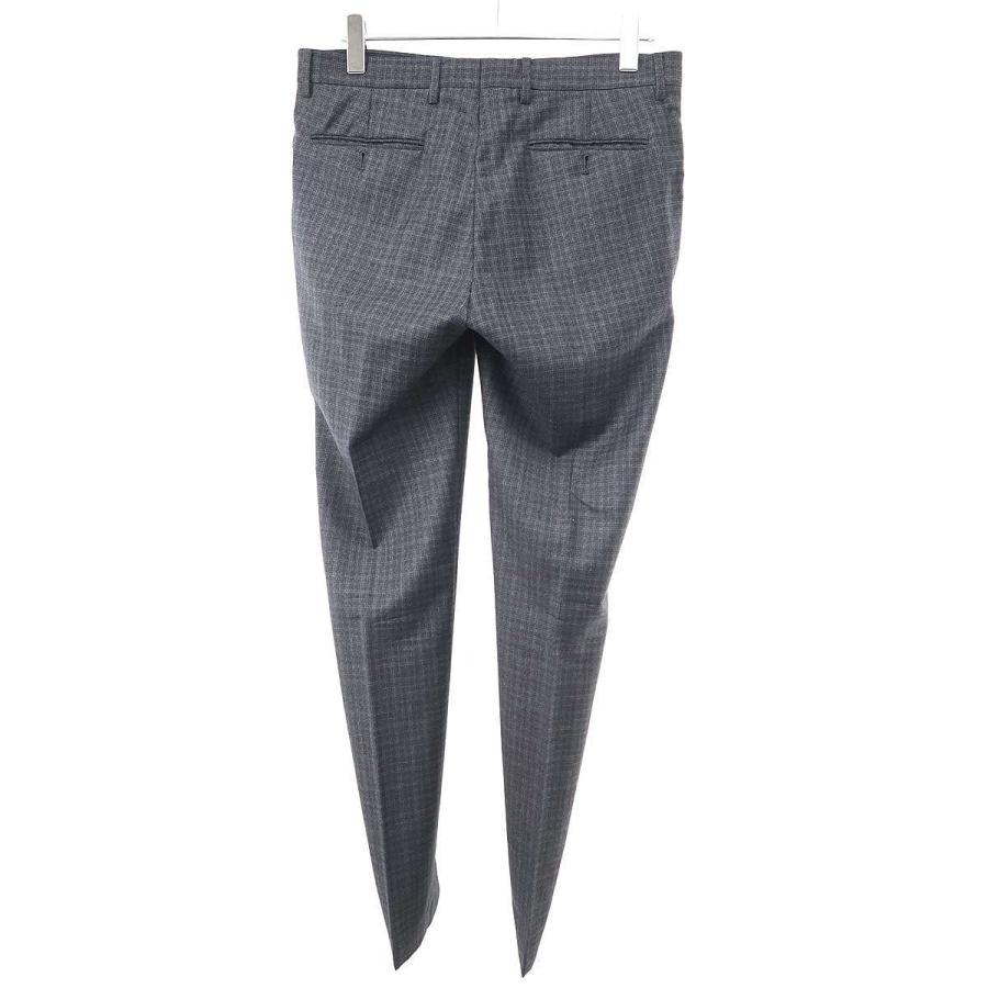 GIORGIO ARMANI ジョルジオ アルマーニ ダブルブレストチェックジャケット&スラックスパンツ セットアップスーツ 9WGAV013 T01XY グレー 48 GIORGIO ARMANI ジョルジオ アルマーニ ダブルブレストチェック