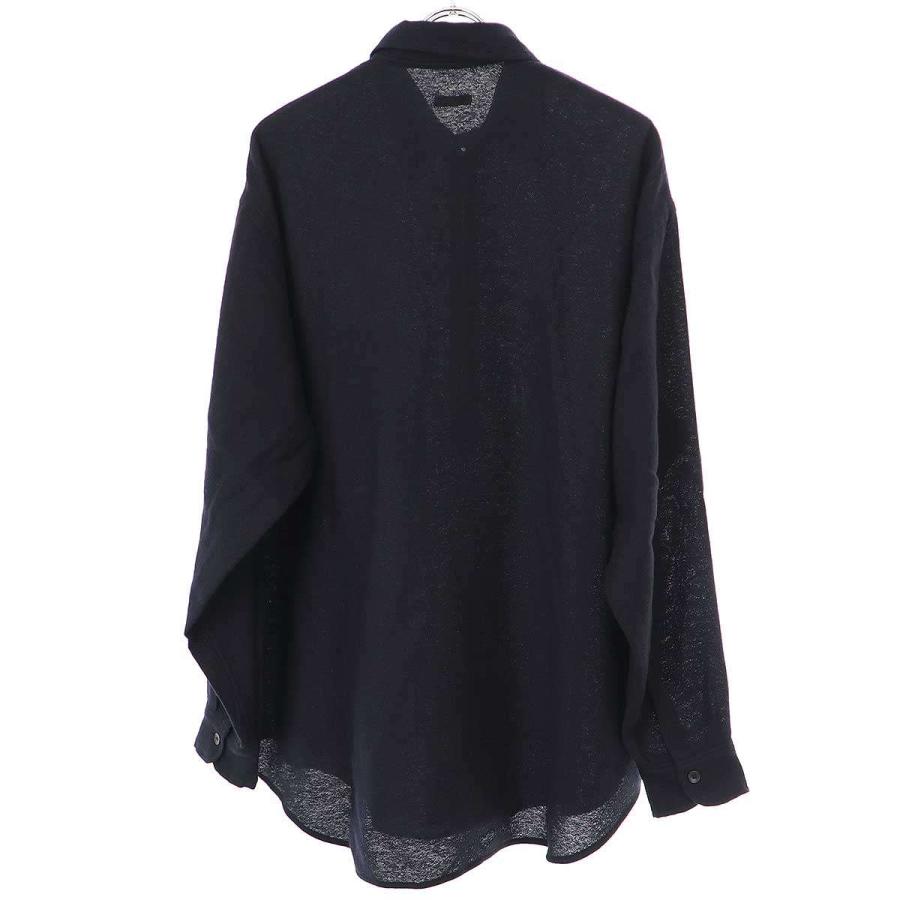 COMOLI コモリ 23SS カシミア和紙ハーフジップシャツ X01-02006 COMOLI コモリ 23SS カシミア和紙ハーフジップシャツ X01-02006