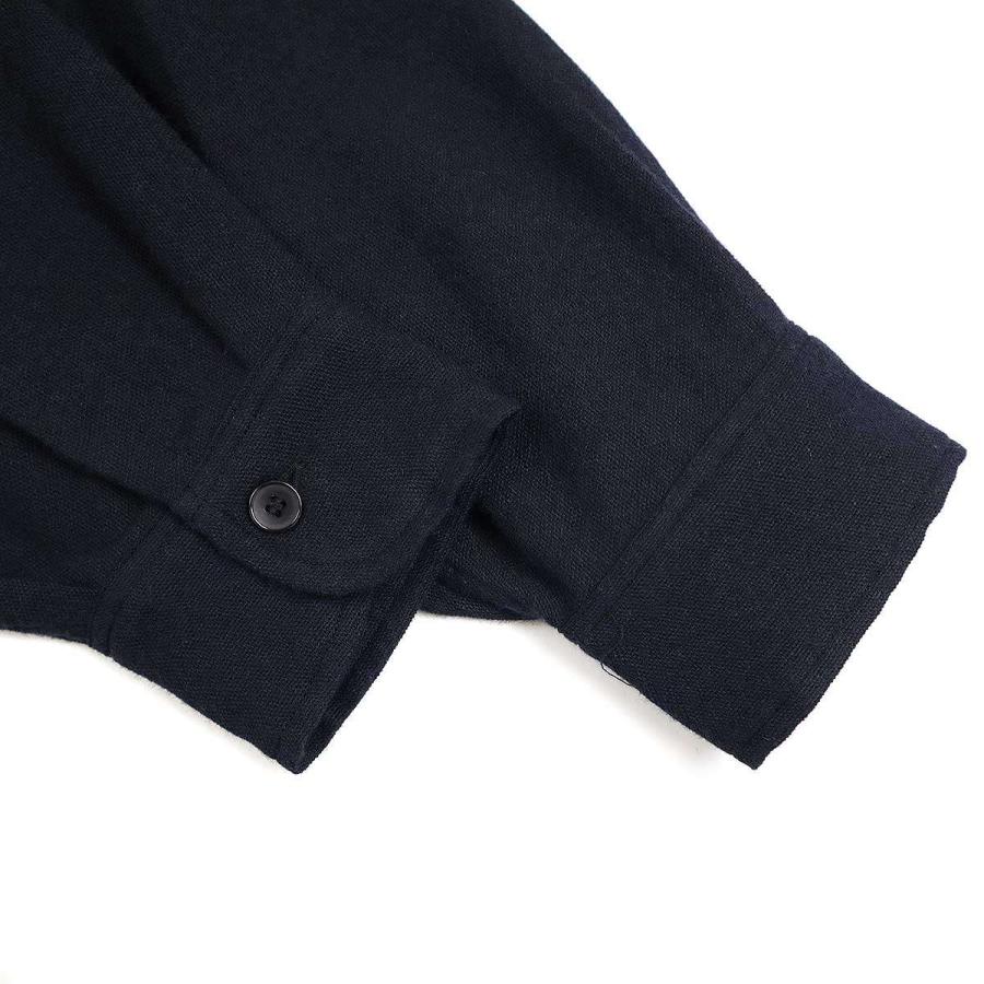 COMOLI コモリ 23SS カシミア和紙ハーフジップシャツ X01-02006 COMOLI コモリ 23SS カシミア和紙ハーフジップシャツ X01-02006