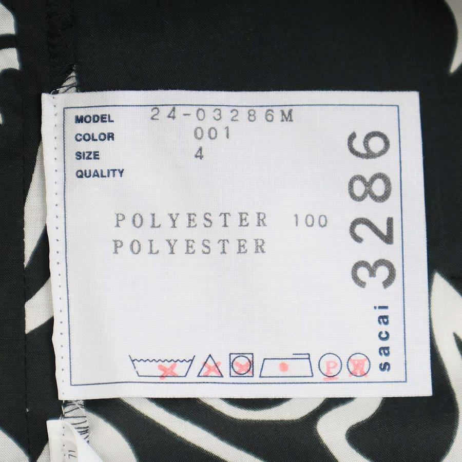 sacai サカイ 24SS Floral Embroidered Patch Shirt フローラル