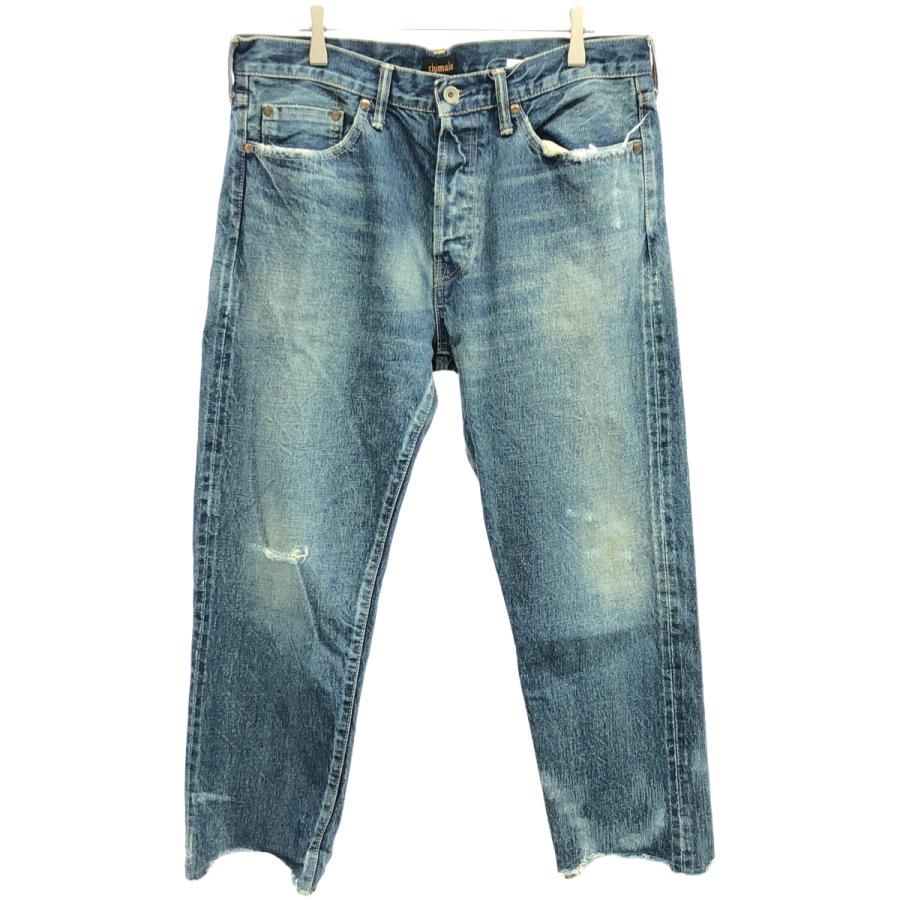 chimala チマラ 18SS ダメージ加工カットオフデニムパンツ CS25