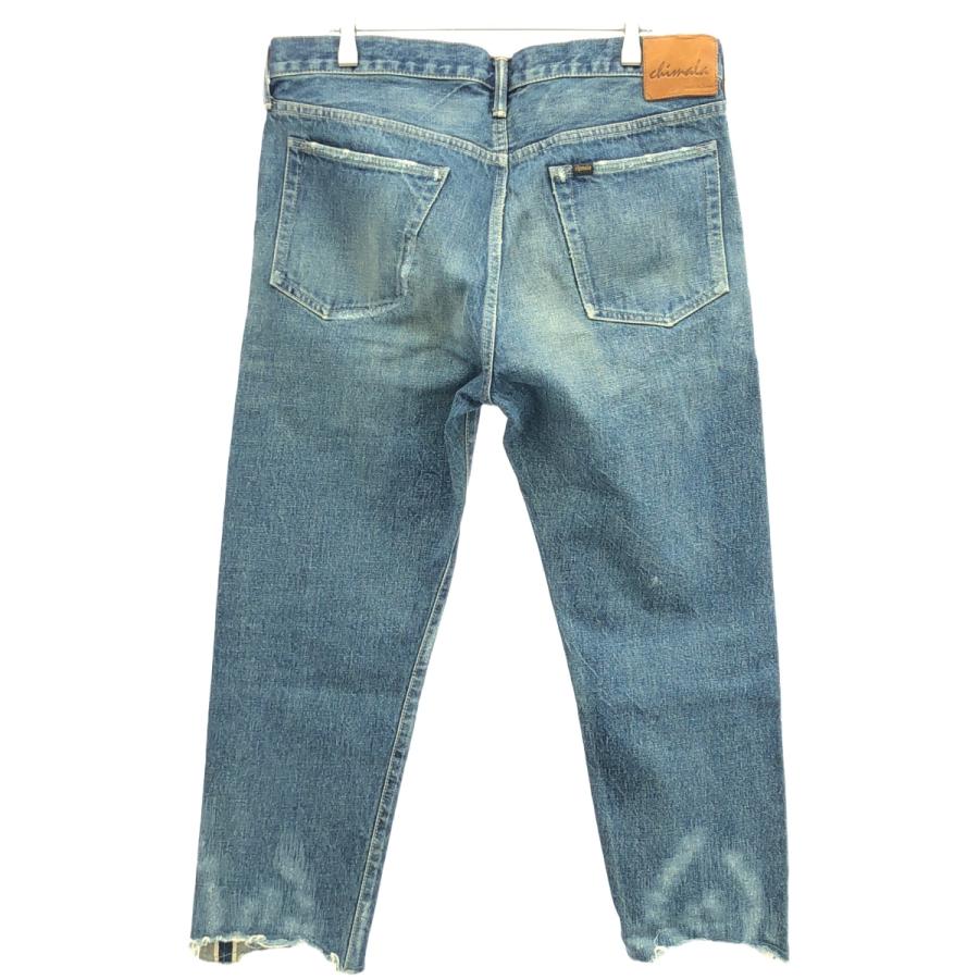 chimala チマラ ジーンズ ダメージ加工 28 日本製 デニム chimala チマラ 18SS ダメージ加工カットオフデニムパンツ CS25