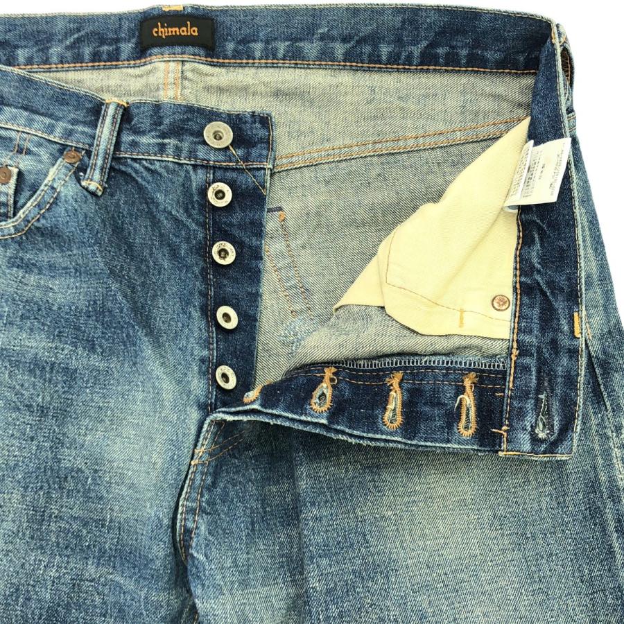 チマラ chimala サンプル品 chimala SELVEDGE DENIM VINTAGE ANKLE CUT ¥54000(¥59400) 着用