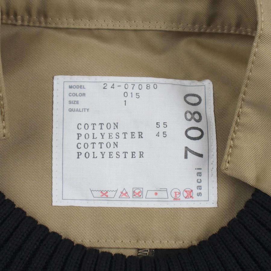 sacai サカイ 24SS Cotton Gabardine x Knit Dress コットン sacai サカイ 24SS Cotton Gabardine x Knit Dress コットン