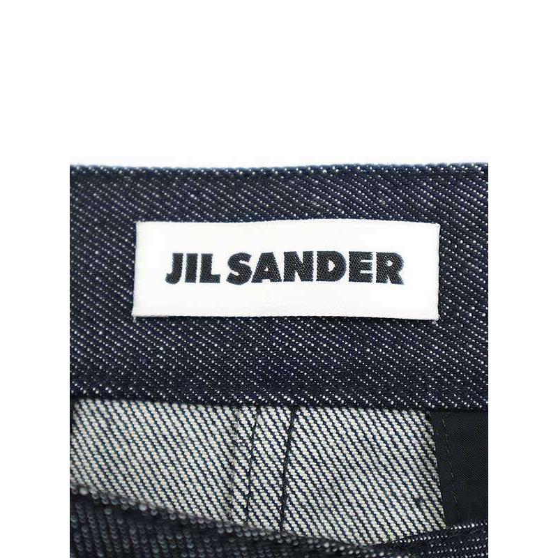 JIL SANDER ジルサンダー 23AW Diagonal Cotton Organic Denim Trouser ワイドデニムパンツ インディゴ 34 J03KA0205 J46463 ITDAVIKKGAEO｜modescape｜03