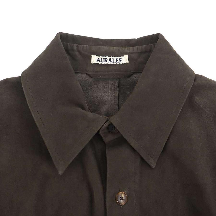 AURALEE（オーラリー） 24SS Calf Nubuck Shirt ヌバックレザーシャツ