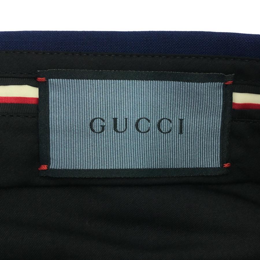 GUCCI グッチ ウールスラックスパンツ 692040 Z545B ブルー 56