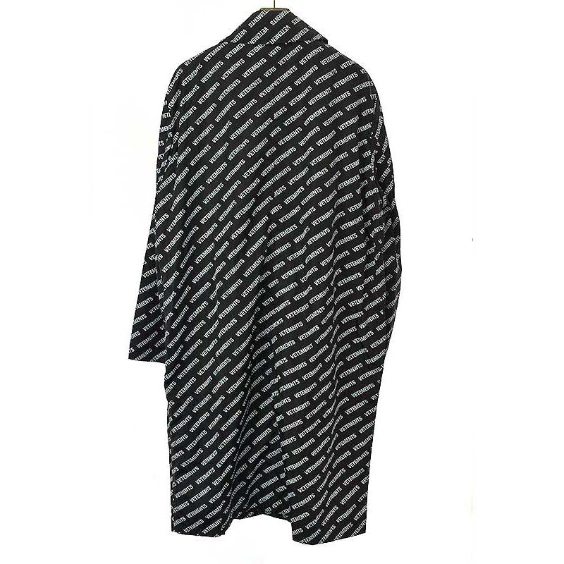 VETEMENTS（ヴェトモン） 21SS モノグラムロゴナイロントレンチコート