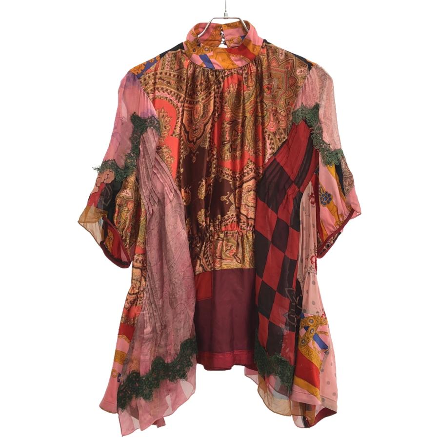 sacai サカイ 17SS 再構築プルオーバーブラウス 17-03222 レッド  