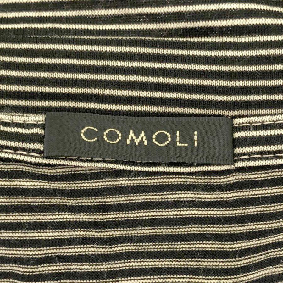 COMOLI コモリ 23SS サマーウール天竺 ボーダーTシャツ X01 COMOLI コモリ 23SS サマーウール天竺 ボーダーTシャツ X01