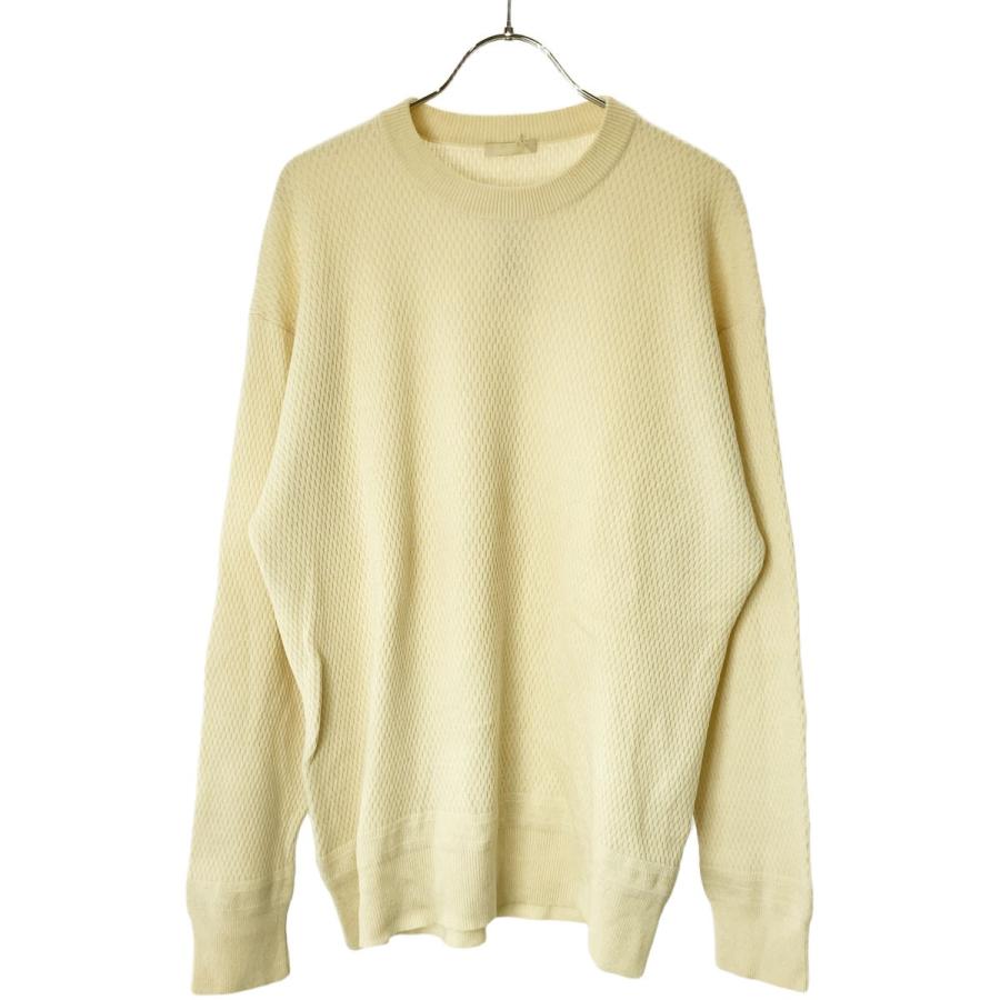 ULTERIOR アルテリア 19AW MANHOLE 別注 HONEYCOMB WAFFLE CASHMERE 