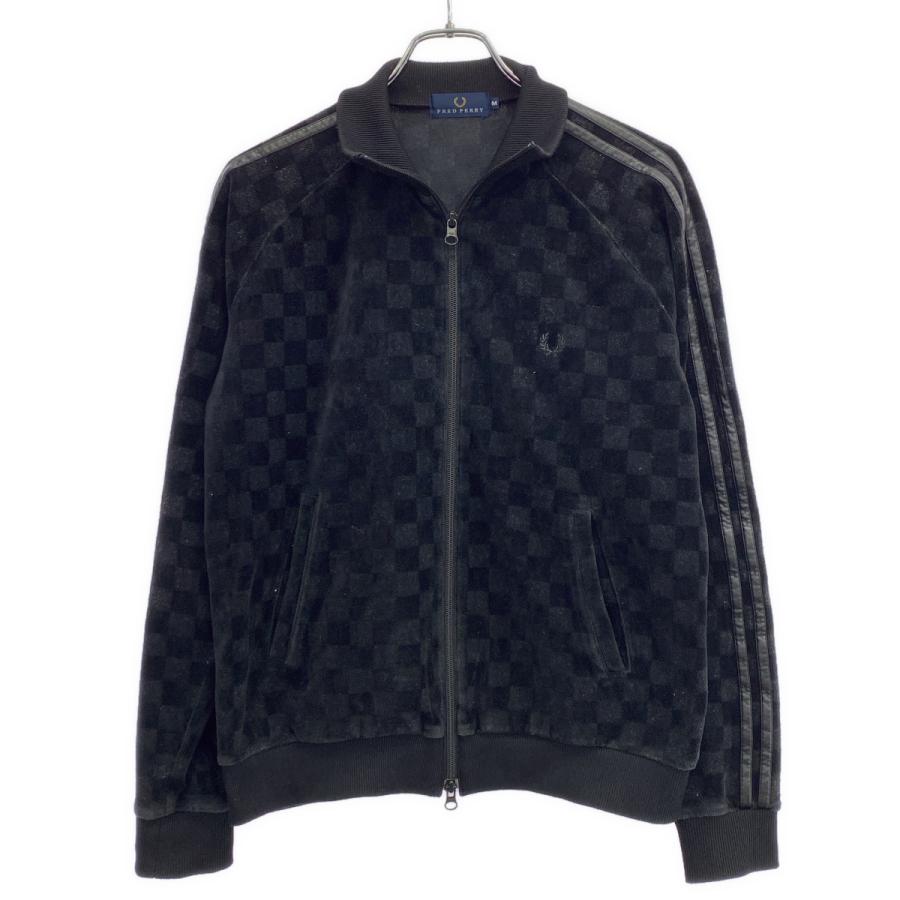 FRED PERRY フレッドペリー ベロアトラックジャケット ブラック M 