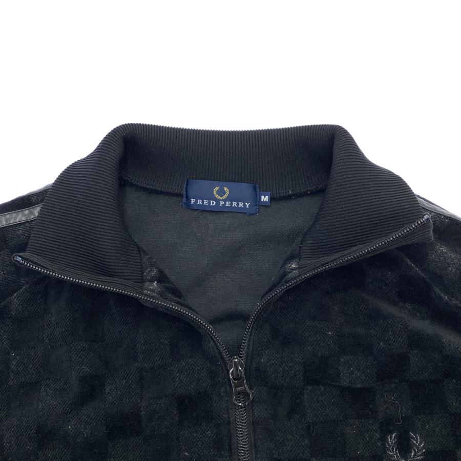 FRED PERRY フレッドペリー ベロアトラックジャケット ブラック M 