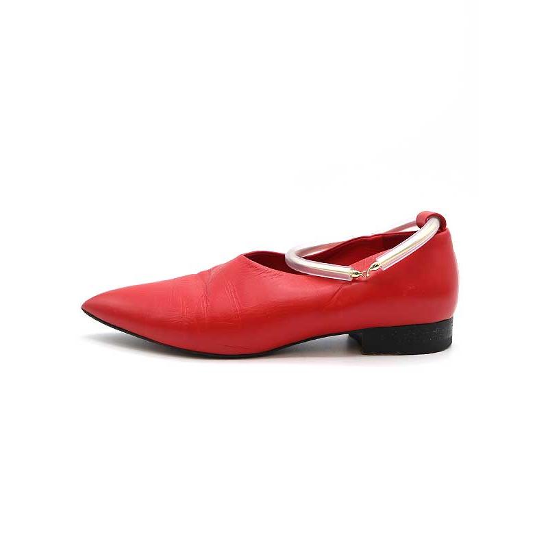 JIL SANDER ジルサンダー ポインテッドトゥメタルリングレザー JIL SANDER ジルサンダー ポインテッドトゥメタルリングレザー