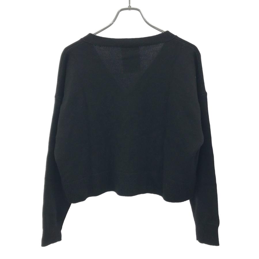 CELINE セリーヌ 24SS トリオンフグルメット クロップドカーディガン ヘリテージカシミア 2A87T2070 ブラック XS CELINE（セリーヌ） 24SS トリオンフグルメット クロップド