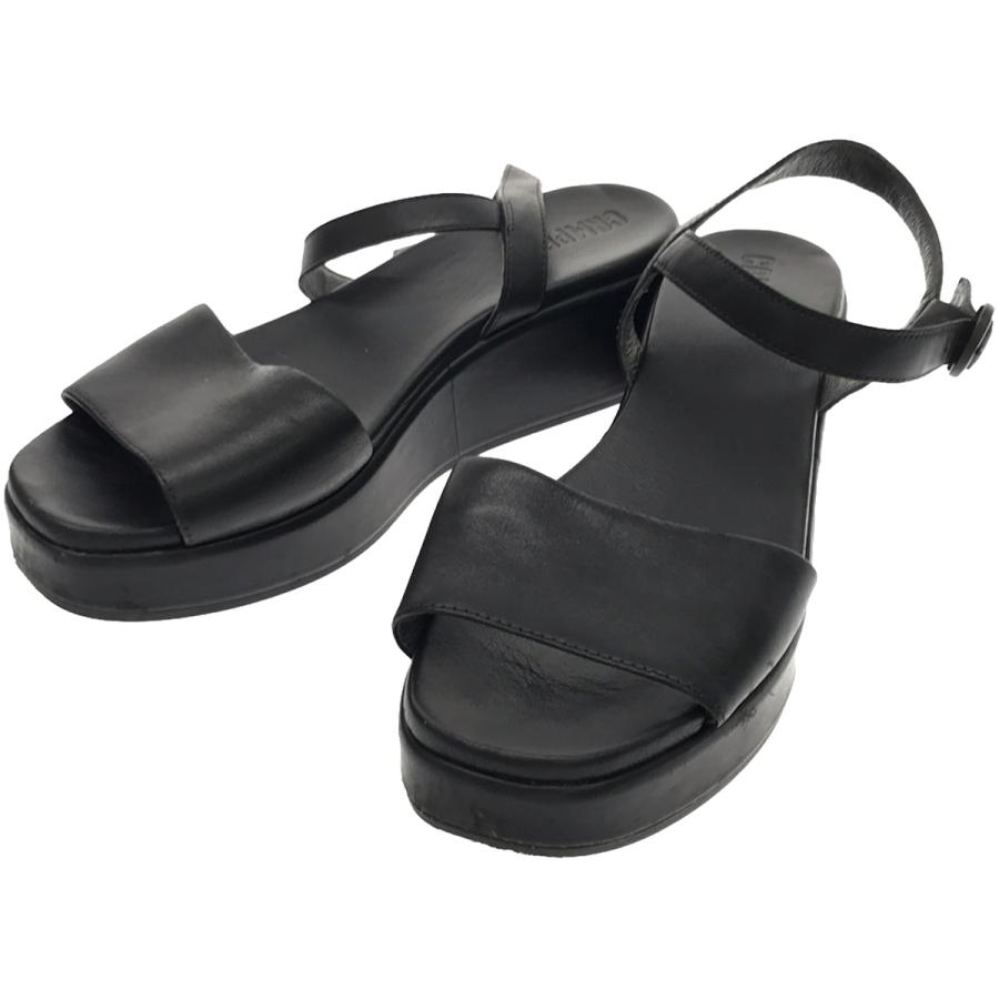 新品CAMPER ブラック ストラップサンダル EU38 新品CAMPER ブラック ストラップサンダル EU38