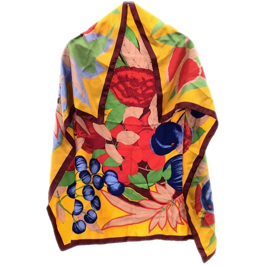 manipuri マニプリ トロピカル柄スカーフ マルチカラー