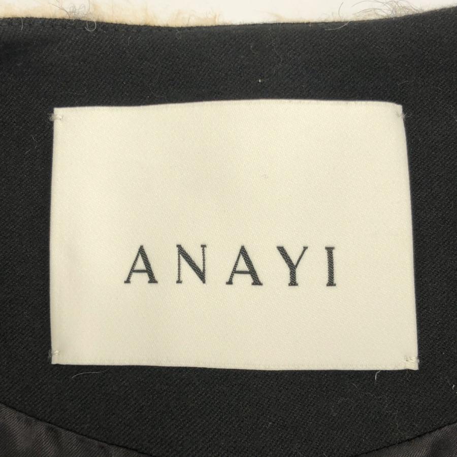 ANAYI アナイ シャギーチェックノーカラーコート 102027-17-310-11-380 ベージュ系 38 ITE1GNBJQFAF_2
