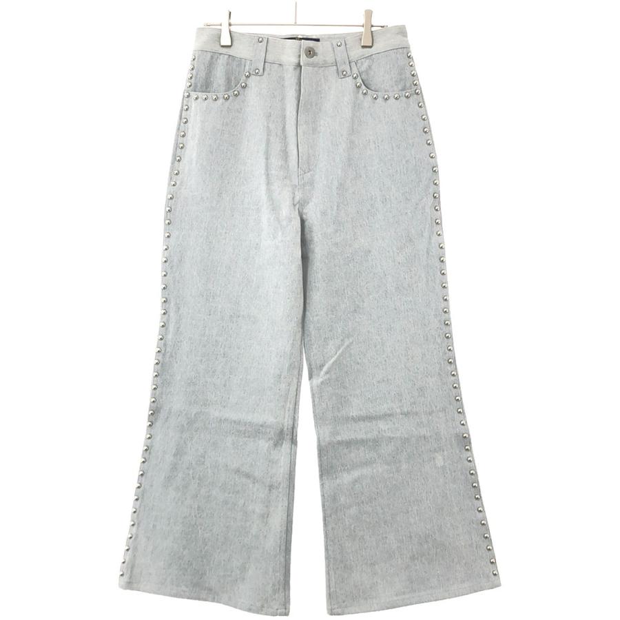 SHIKITARI シキタリ STUDDED DENIM PANTS スタッズデニムパンツ アイス 