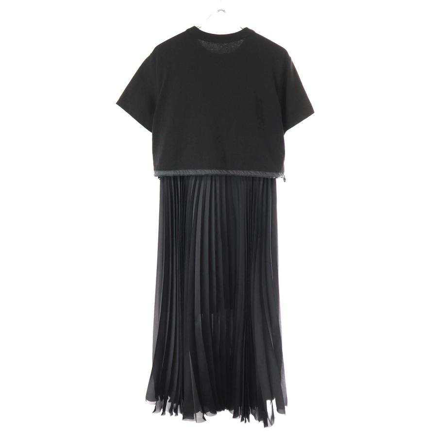 sacai サカイ 23AW Cotton Jersey x Satin Dress コンビドレス sacai サカイ 23AW Cotton Jersey x Satin Dress コンビドレス