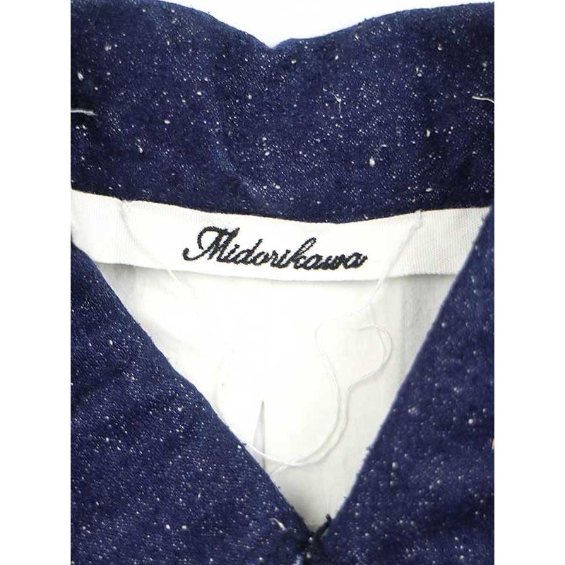 midorikawa. ミドリカワ 19SS INDIGO SILK JACKET ネップ加工