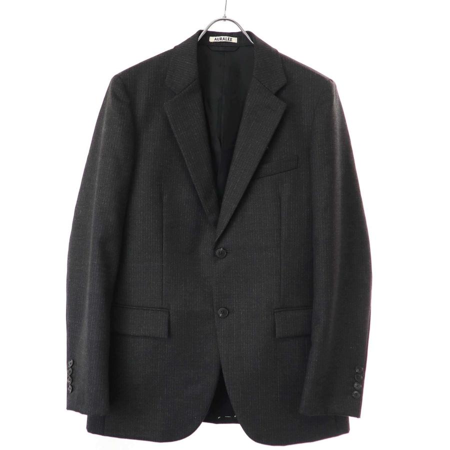 CHACAL AURALEE オーラリー 22AW BLUEFACED WOOL DOBBY STRIPE JACKET