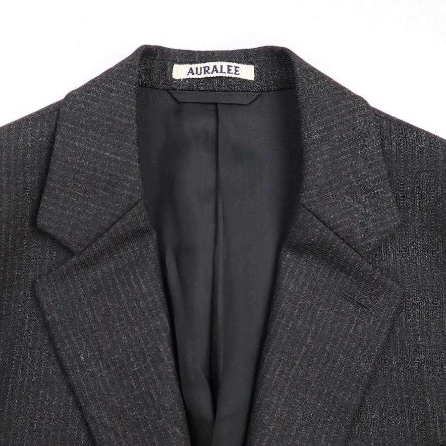 CHACAL AURALEE オーラリー 22AW BLUEFACED WOOL DOBBY STRIPE JACKET