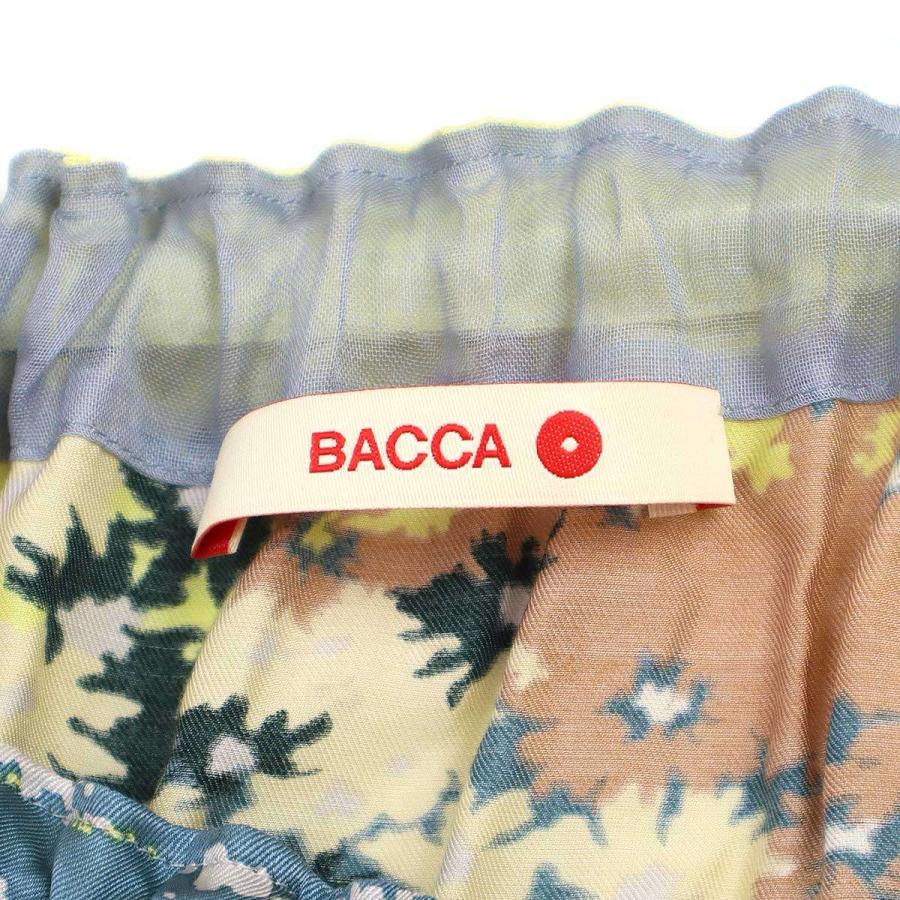 BACCA（バッカ） 23AW シルクキュプラフラワー ギャザードワンピース