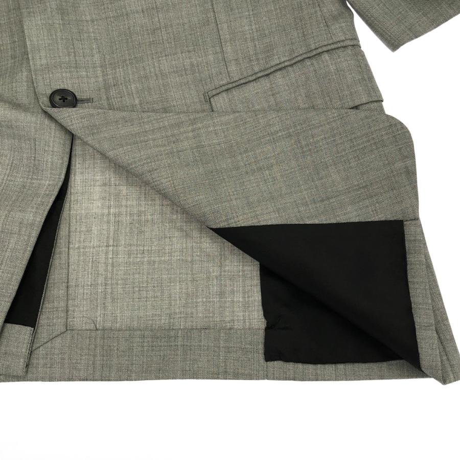 PRADA プラダ ウール2Bテーラードジャケット&スラックスパンツ セットアップスーツ UAE492 グレー 50 PRADA（プラダ） ウール2Bテーラードジャケット&スラックスパンツ