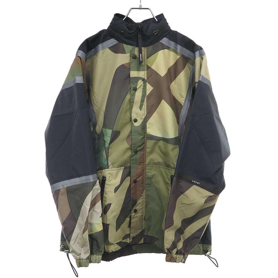 sacai×KAWS サカイ×カウズ Packable Blouson パッカブルブルゾン パーカー 21-02563M カーキ 1 sacai（サカイ） sacai×KAWS サカイ×カウズ Packable Blouson