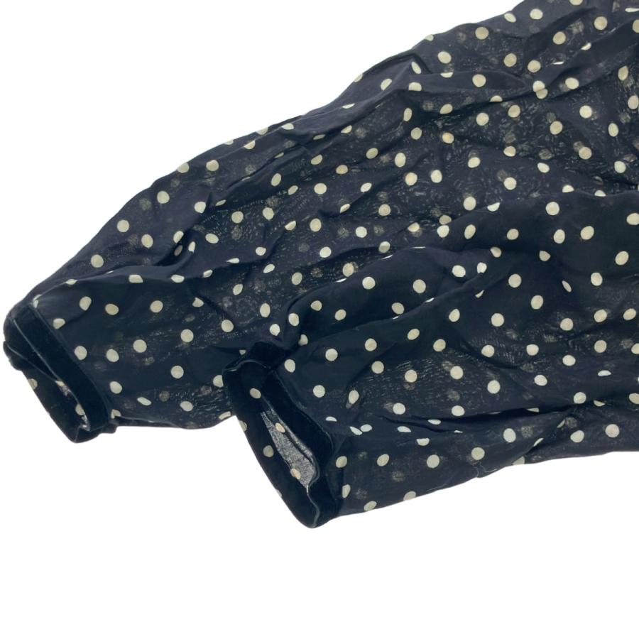 【最終価格】SINME ポルカドットレーヨンドレスワンピース ブラック S SINME シンメ ポルカドットレーヨンドレスワンピース K10-2 ブラック S