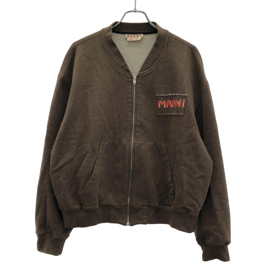 MARNI（マルニ） 24AW ロゴジップアップスウェットブルゾン ジャケット