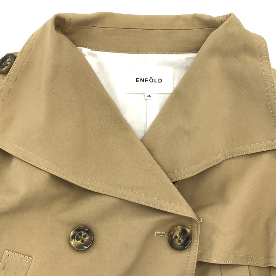 ENFOLD ダブルフェイスショートトレンチコート ENFOLD エンフォルド 19SS COダブルフェイス ショートトレンチコート