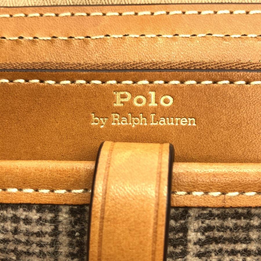 Polo by Ralph Lauren ポロ バイ ラルフ ローレン BELLPORT チェックウールブレンドショルダーバッグ ブラウン ITEK6YXT2G3W_4