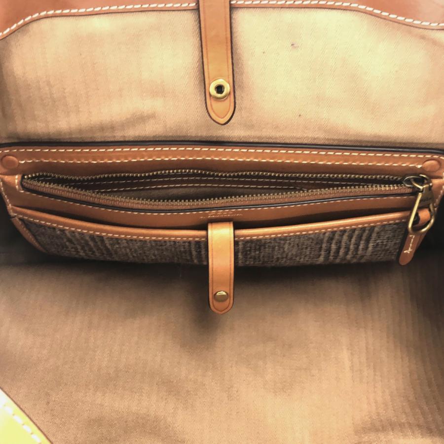 Polo by Ralph Lauren ポロ バイ ラルフ ローレン BELLPORT チェックウールブレンドショルダーバッグ ブラウン ITEK6YXT2G3W_6