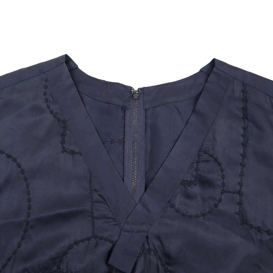 Y's（ワイズ） 20SS ステッチパッチデザインキュプラドレスワンピース