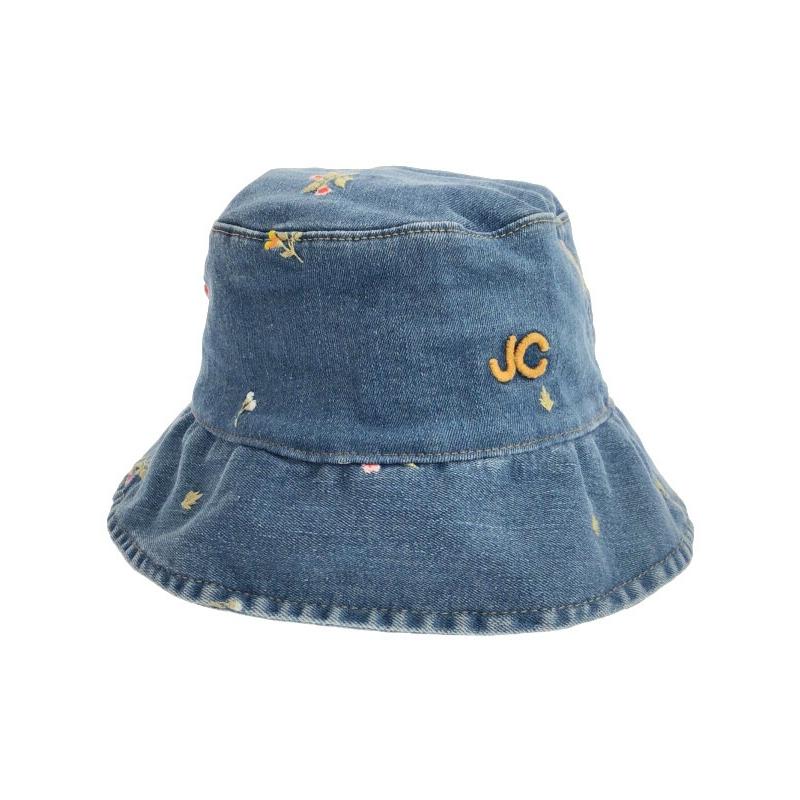 nibbd co.ltd. デニム バケットハット JACOB COHEN（ヤコブ コーエン） フラワー刺繍 デニムバケットハット