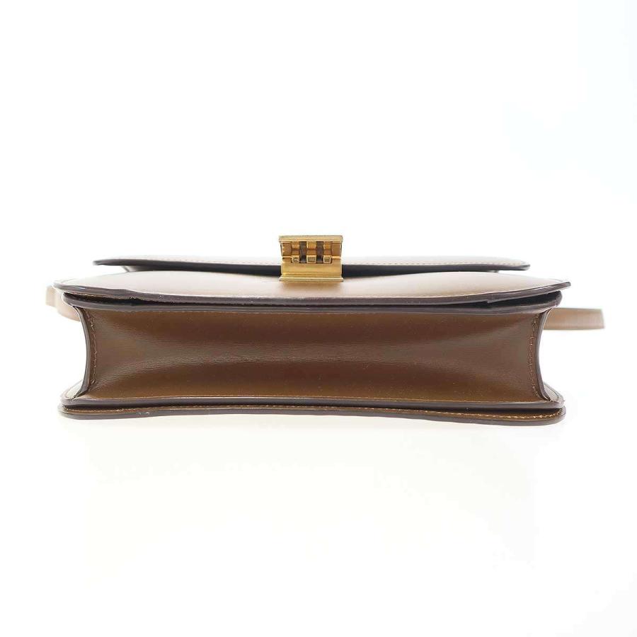 CELINE セリーヌ Classic Box Bag Medium クラシックボックスミディアム ショルダーバッグ  ブラウン  ITEL82547F5Aの画像