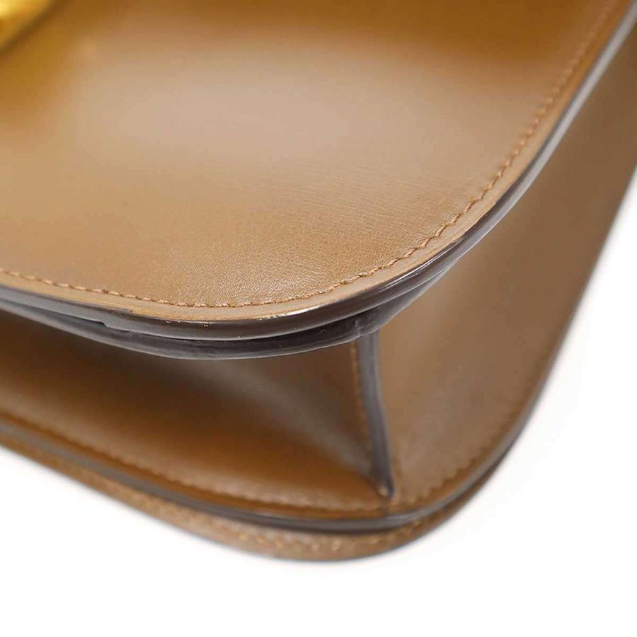 CELINE セリーヌ Classic Box Bag Medium クラシックボックスミディアム ショルダーバッグ  ブラウン  ITEL82547F5Aの画像