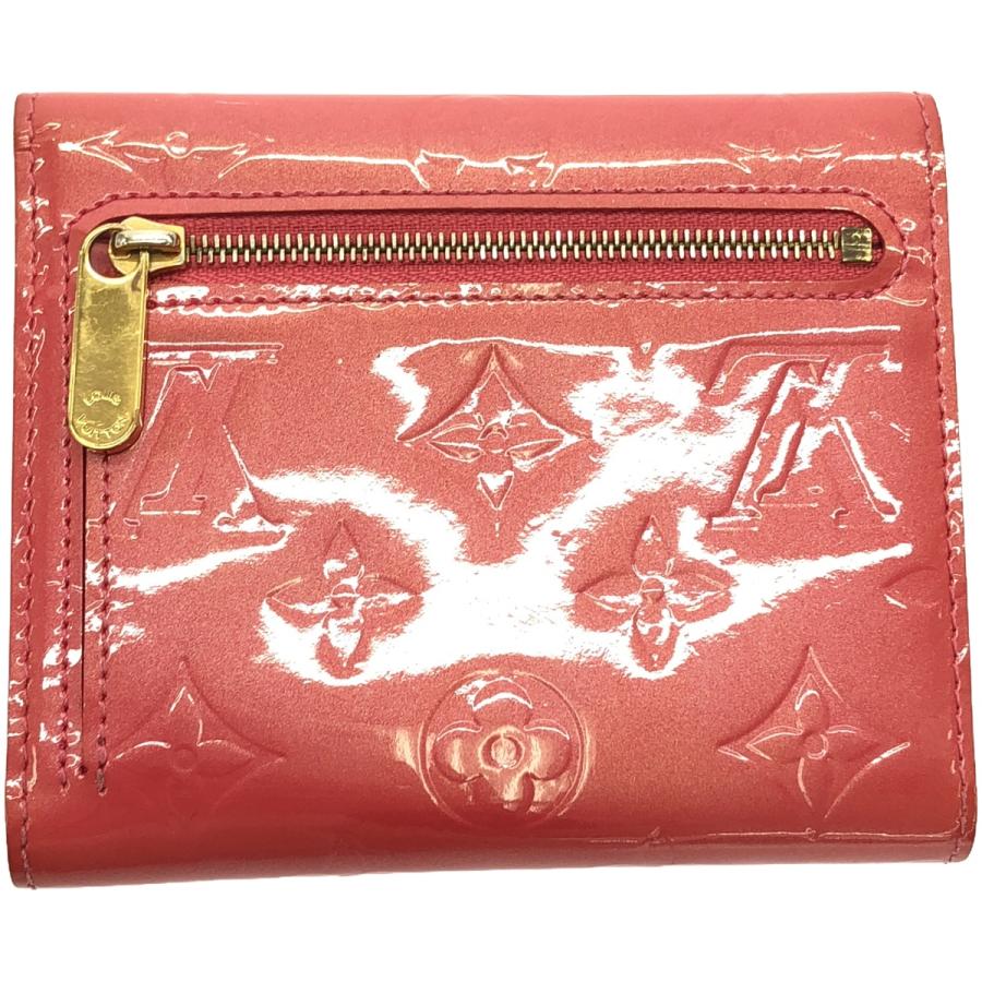 良品 ルイヴィトン M91314 モノグラム ヴェルニ 二つ折り財布 アイボリー LOUIS VUITTON（ルイ・ヴィトン） M9142F ヴェルニ ポルトフォイユ