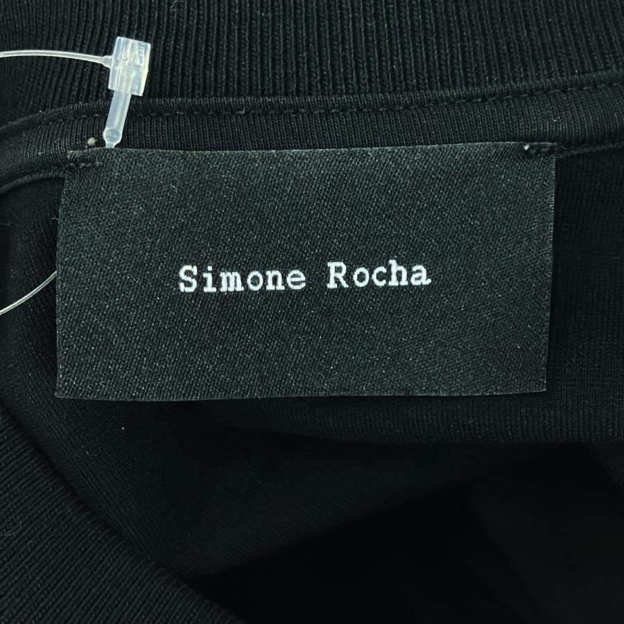 Simone Rocha - Simone Rocha シモーネ ロシャ ギャザースリーブ レーススウェットトレーナー  ブラック XS シモーネロシャ Simone Rocha シモーネ ロシャ ギャザースリーブ