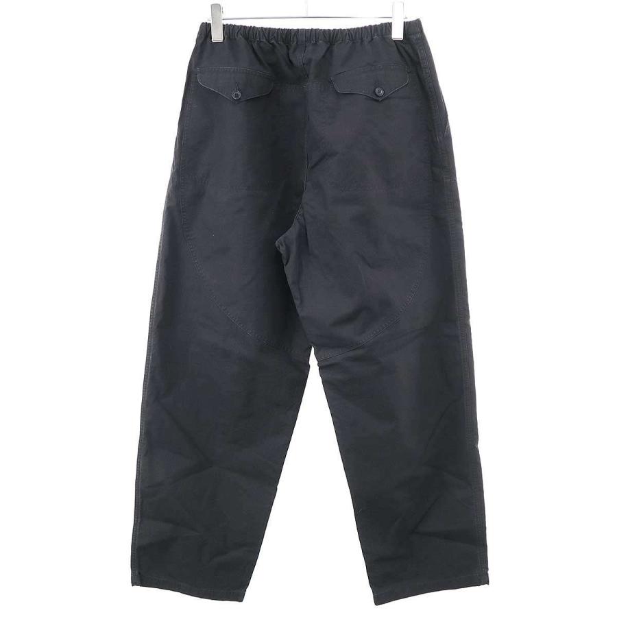COMOLI コモリ 26SS コットンリップ ハンティングパンツ D01-03020 ブラック 3 COMOLI（コモリ） 26SS コットンリップ ハンティングパンツ D01-03020